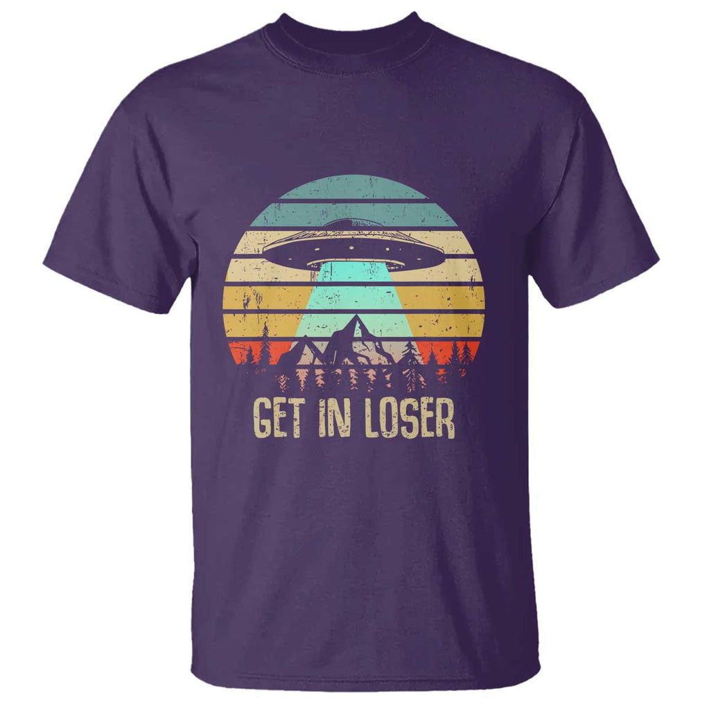 Get In Loser Alien Abduction Conspiracy T Shirt TS01 Purple Print Your Wear