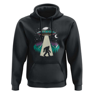 UFO Bigfoot Alien Abduction Hoodie TS01 Black Print Your Wear
