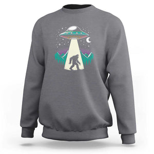 UFO Bigfoot Alien Abduction Sweatshirt TS01 Charcoal Print Your Wear