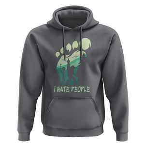 I Hate People Funny Alien Bigfoot Mountains Trip 2024 Hoodie TS01 Charcoal Print Your Wear