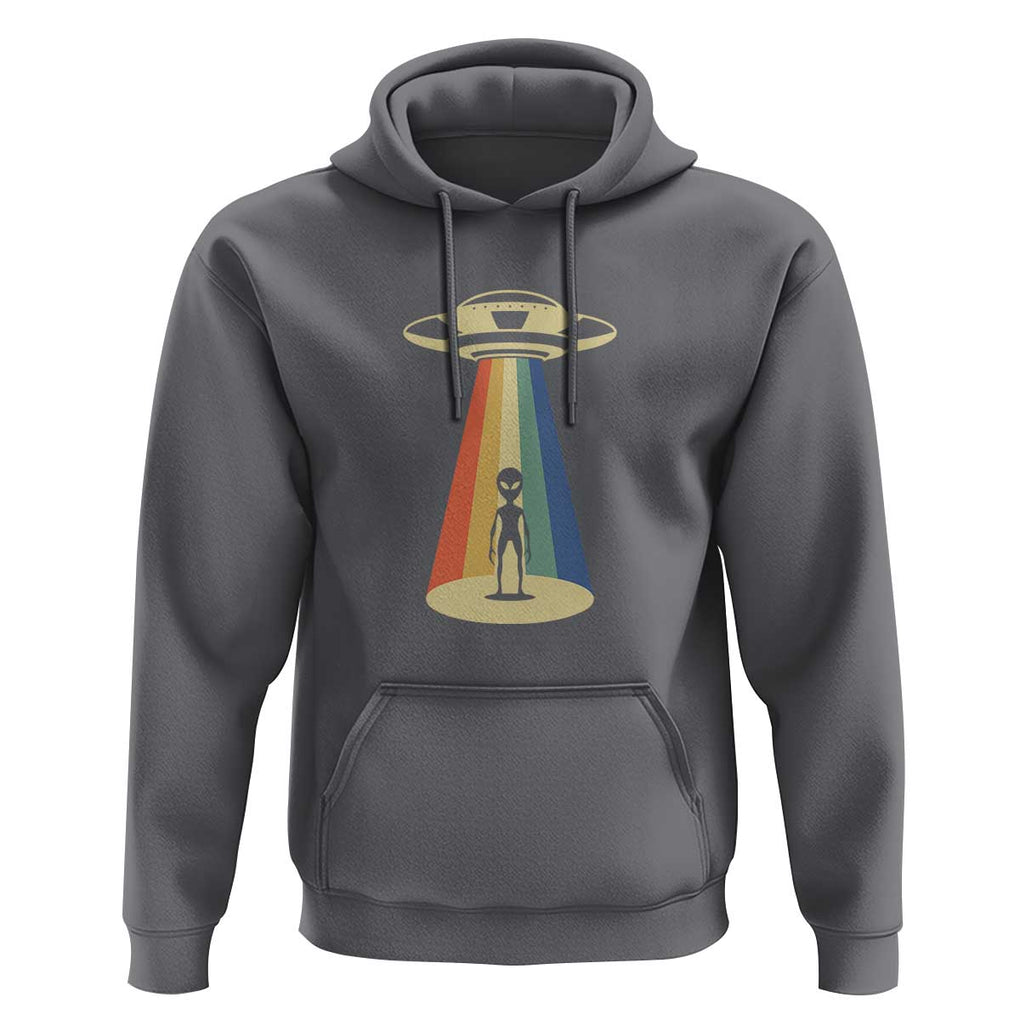 UFO Abduction - Alien Abduction Vintage Aliens Lover Hoodie TS01 Charcoal Print Your Wear