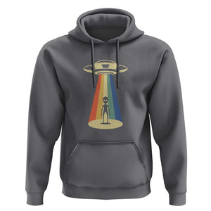 UFO Abduction - Alien Abduction Vintage Aliens Lover Hoodie TS01 Charcoal Print Your Wear