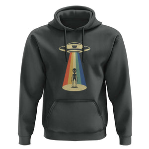 UFO Abduction - Alien Abduction Vintage Aliens Lover Hoodie TS01 Dark Heather Print Your Wear