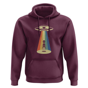 UFO Abduction - Alien Abduction Vintage Aliens Lover Hoodie TS01 Maroon Print Your Wear