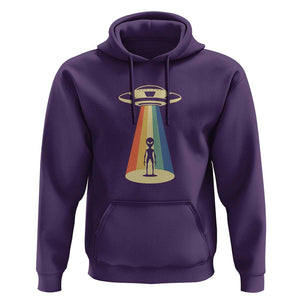 UFO Abduction - Alien Abduction Vintage Aliens Lover Hoodie TS01 Purple Print Your Wear