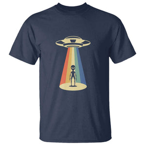 UFO Abduction - Alien Abduction Vintage Aliens Lover T Shirt TS01 Navy Print Your Wear