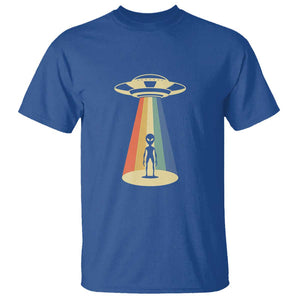 UFO Abduction - Alien Abduction Vintage Aliens Lover T Shirt TS01 Royal Blue Print Your Wear