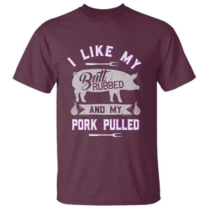 Funny BBQ Grilling Quote Pig Pulled Pork T Shirt TS01 Maroon Print Your Wear