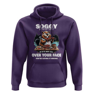 Soggy Beaver BBQ If It's Not All Over Your Face Beaver Hoodie TS01 Purple Print Your Wear