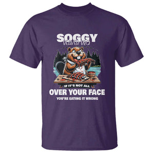 Soggy Beaver BBQ If It's Not All Over Your Face Beaver T Shirt TS01 Purple Print Your Wear