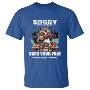 Soggy Beaver BBQ If It's Not All Over Your Face Beaver T Shirt TS01 Royal Blue Print Your Wear