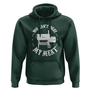 Funny BBQ Pit Reverse Flow Smoker Accessory Dad Grill Hoodie TS01 Dark Forest Green Print Your Wear