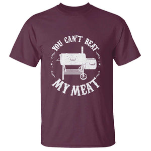 Funny BBQ Pit Reverse Flow Smoker Accessory Dad Grill T Shirt TS01 Maroon Print Your Wear