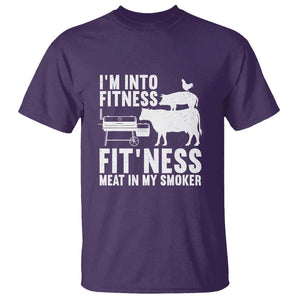 Funny BBQ Meat Smoking Art Barbeque Griller T Shirt TS01 Purple Print Your Wear