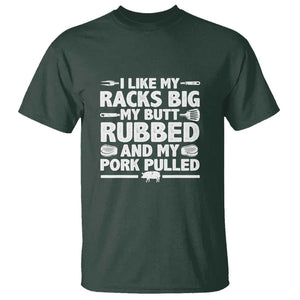 Cool Grilling Pork Rub Smoking BBQ Meat Smoker T Shirt TS01 Dark Forest Green Print Your Wear