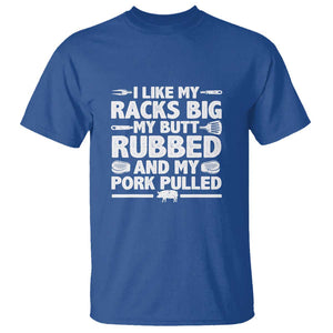 Cool Grilling Pork Rub Smoking BBQ Meat Smoker T Shirt TS01 Royal Blue Print Your Wear