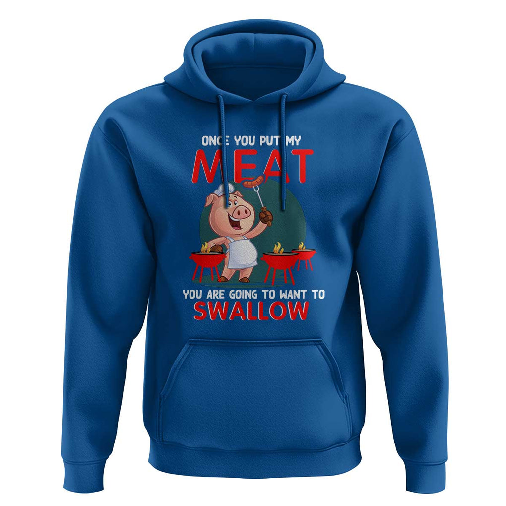 Funny BBQ Hoodie TS01 Royal Blue Print Your Wear
