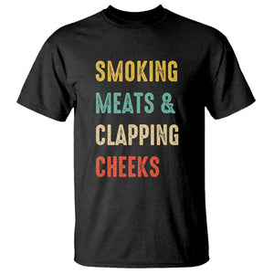 Smoking Meats And Clapping Cheeks Funny BBQ Meat Smoking T Shirt TS01 Black Print Your Wear