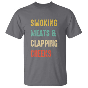 Smoking Meats And Clapping Cheeks Funny BBQ Meat Smoking T Shirt TS01 Charcoal Print Your Wear