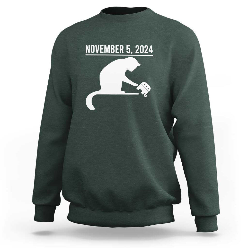 November 5, 2024 Women's Rights Sweatshirt Feminist for Women TS01 Dark Forest Green Print Your Wear