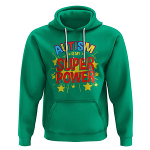 Proud Autism Hoodie My Superpower TS01 Irish Green Printyourwear