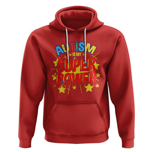 Proud Autism Hoodie My Superpower TS01 Red Printyourwear