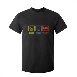 Autism Awareness T Shirt For Kid Chemical Elements Periodic Table ASD TS01 Black Printyourwear
