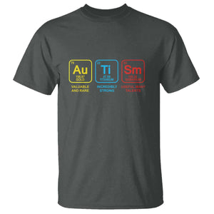 Autism Awareness T Shirt Chemical Elements Periodic Table ASD TS01 Dark Heather Printyourwear