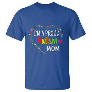 I'm A Proud Autism Mom T Shirt Accept Understand Love Support Autistic Warriors TS01 Royal Blue Printyourwear