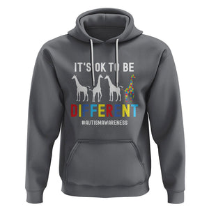 Giraffe Autism Hoodie It's Ok To Be Different Jigsaw Puzzle TS01 Charcoal Printyourwear