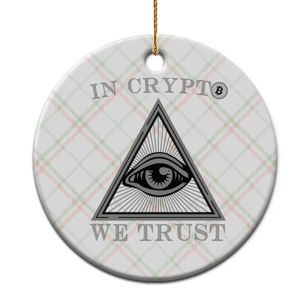 Funny Crypto Ceramic Ornament In Crypto We Trust Bitcoin Cryptocurrency TS02 1pc Christmas Plaid Print Your Wear