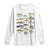 Freshwater Fish Species Long Sleeve Shirt Funny Fishing Types Fisherman Dad TS02 White Print Your Wear