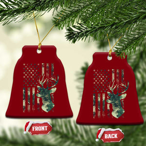 Deer Hunting Camouflage Ceramic Ornament Camo US Flag TS02 Print Your Wear