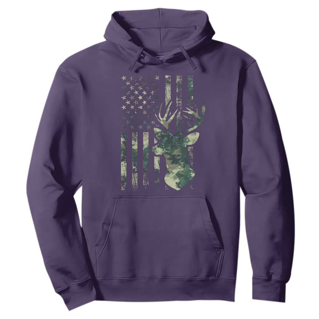 Deer Hunting Camouflage Hoodie Camo US Flag TS02 Purple Print Your Wear