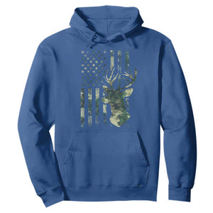 Deer Hunting Camouflage Hoodie Camo US Flag TS02 Royal Blue Print Your Wear