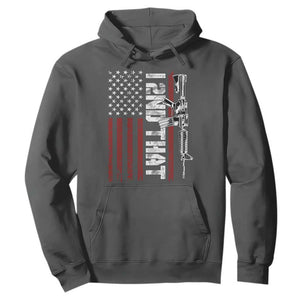 Gun Rights Patriotic Hoodie I 2nd That Second Amendment Pro Gun American Flag TS02 Dark Heather Print Your Wear