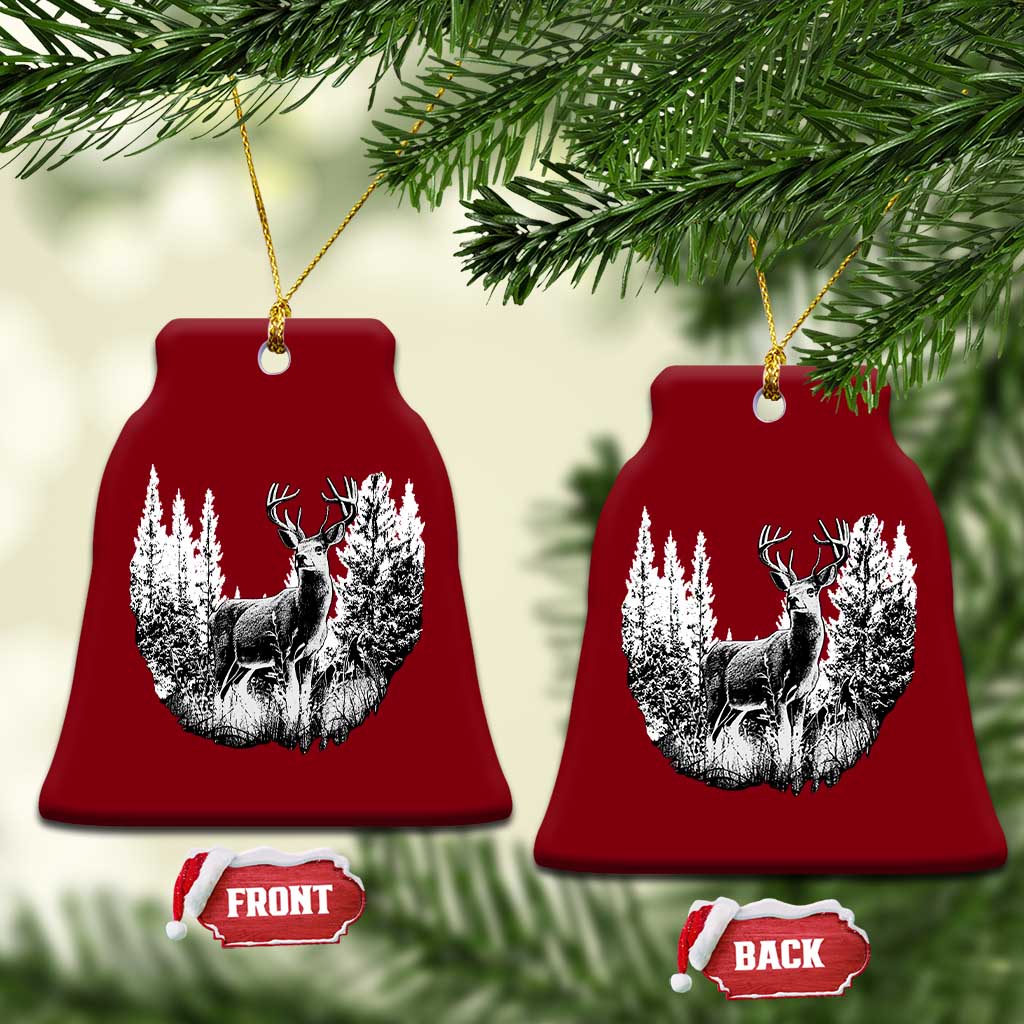 Deer Hunting Ceramic Ornament Deer Forest Nature Lover Stag Hunter TS02 Print Your Wear
