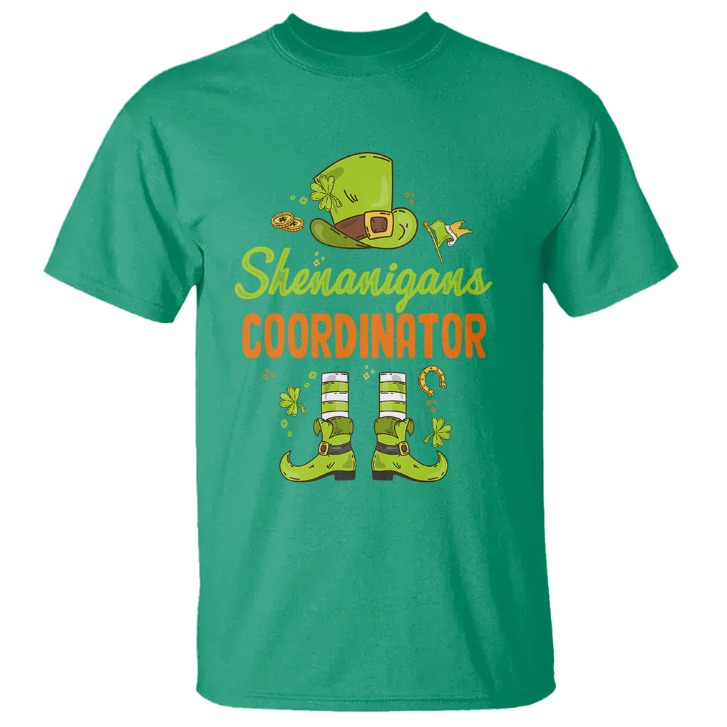 Funny St. Patricks Day T Shirt Shenanigans Coordinator Leprechaun Costume TS02 Irish Green Printyourwear