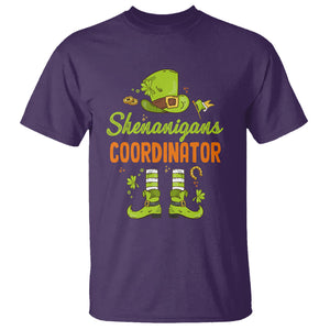 Funny St. Patricks Day T Shirt Shenanigans Coordinator Leprechaun Costume TS02 Purple Printyourwear