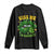 Funny St Patricks Day Long Sleeve Shirt Kiss Me I'm Naughty Irish Women Leopard Biting Lips TS02 Black Print Your Wear