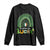 Funny St Patricks Day Long Sleeve Shirt Happy Go Lucky Shamrock Rainbow TS02 Black Print Your Wear