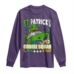 Funny St Patricks Cruise Long Sleeve Shirt Holiday Trip Family Group Matching TS02 Purple Print Your Wear