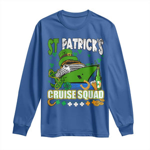 Funny St Patricks Cruise Long Sleeve Shirt Holiday Trip Family Group Matching TS02 Royal Blue Print Your Wear