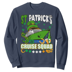 Funny St. Patricks Cruise Sweatshirt Holiday Trip Family Group Matching TS02 Navy Printyourwear