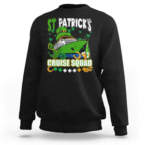 Funny St. Patricks Cruise Sweatshirt Holiday Trip Family Group Matching TS02 Black Printyourwear