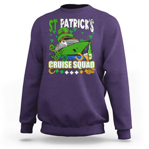 Funny St. Patricks Cruise Sweatshirt Holiday Trip Family Group Matching TS02 Purple Printyourwear