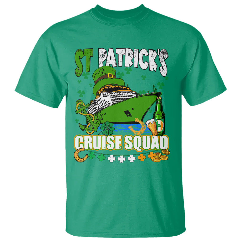 Funny St. Patricks Cruise T Shirt Holiday Trip Family Group Matching TS02 Irish Green Printyourwear