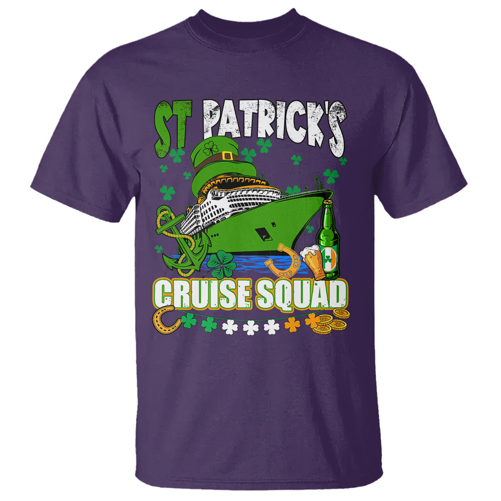 Funny St. Patricks Cruise T Shirt Holiday Trip Family Group Matching TS02 Purple Printyourwear