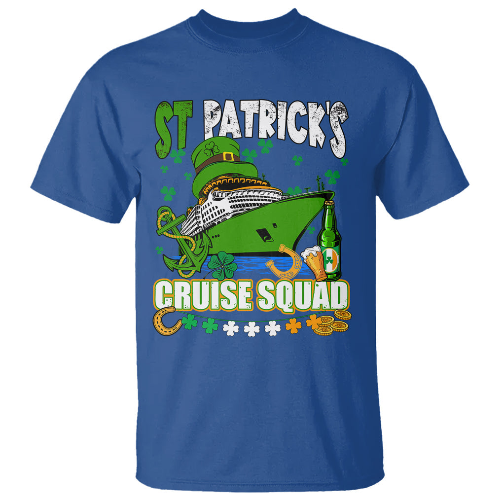Funny St. Patricks Cruise T Shirt Holiday Trip Family Group Matching TS02 Royal Blue Printyourwear