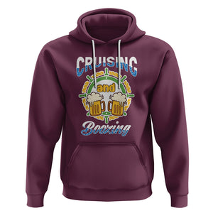 Funny St. Patricks Cruise Hoodie Cruising And Boozing Drinking Squad Family Group Matching TS02 Maroon Printyourwear